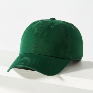 Vente en gros Chapeau de papa vierge délavé non structuré à profil bas Casquette de baseball vintage en coton à bretelles avec logo personnalisé - Product Image 1