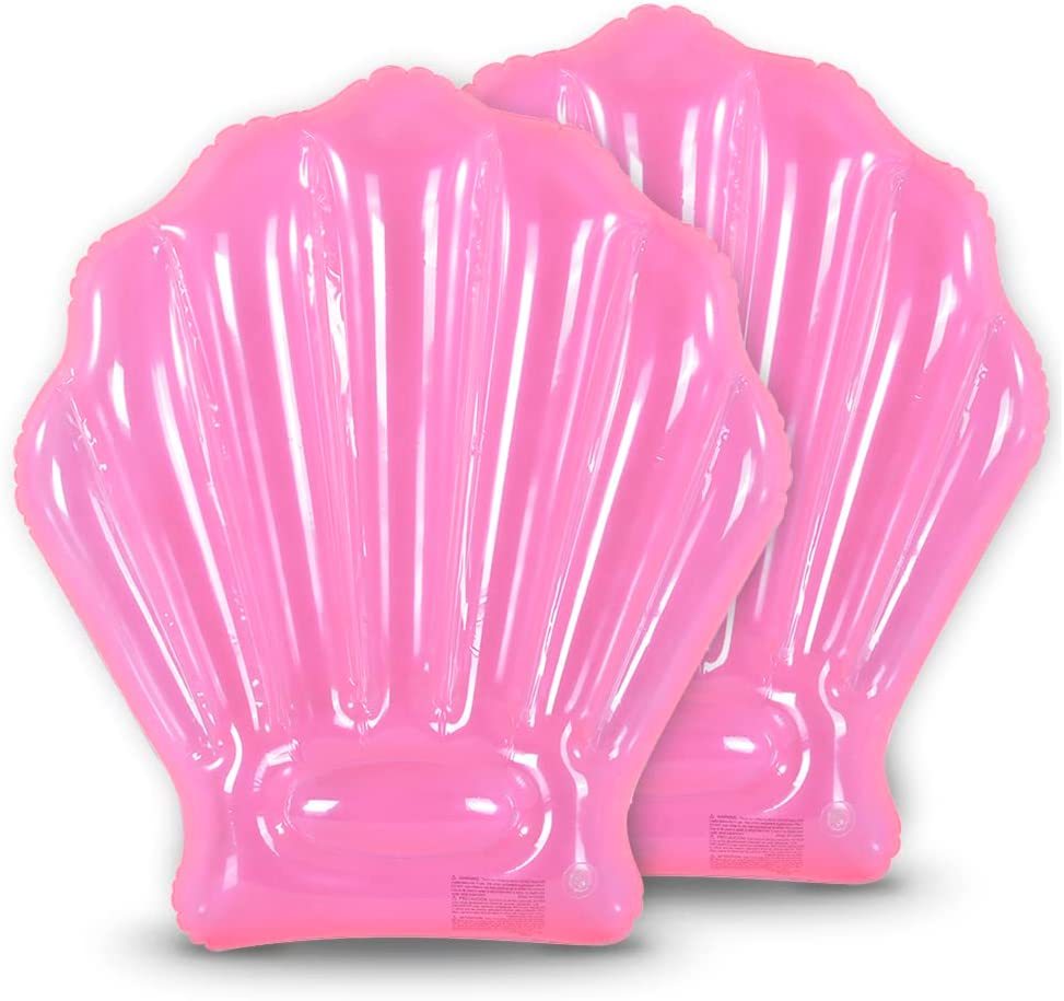 Flotteur Gonflable Coquillage Géant – Lit Flottant En Forme De Palourde Avec Perle Boule – Pour Piscine, Plage Et Fêtes D'été – Adultes