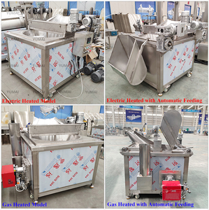 自動供給排出混合麺ナムキンチンチンフライヤー大豆カシューナッツピーナッツ揚げ機 - Product Image 3