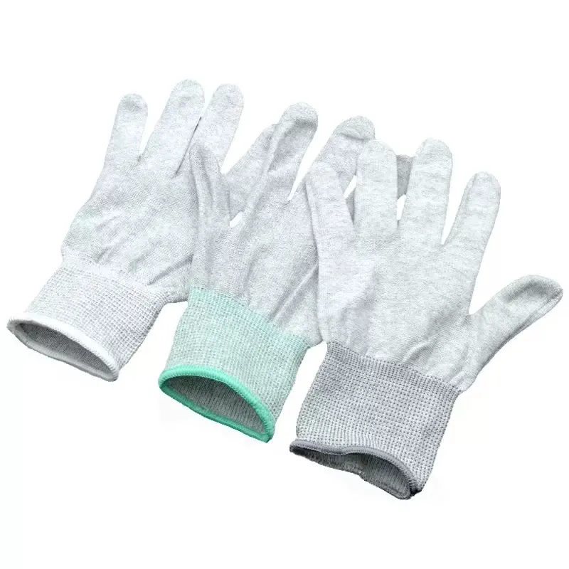 Sarung tangan kerja lapisan poliuretana bangunan pc anti statis kualitas Superior sarung tangan pu telapak tangan Paling Bagus