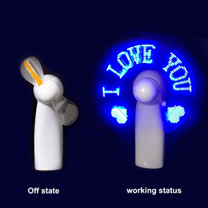 Ventilador de Mano LED con Diseño Personalizado y Logotipo, Regalos Publicitarios de Verano, Ventilador Luminoso a Batería, Artículos Promocionales para Fiestas - Product Image 3