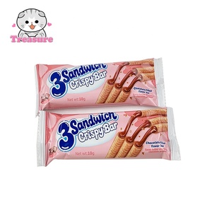 3 Sandwich Crispy <strong>Bar</strong> Chocolate Filled Wafer Roll, Individually Wrapped Biscuit Snack Wholesale - Product Image 2
