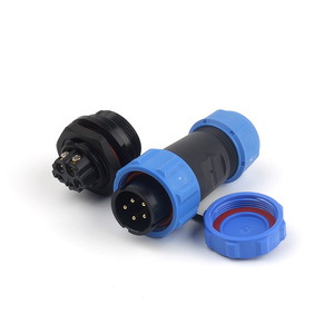 LP21 IP68 Étanche Aviation Plug & Socket 2-7 Pin Back Nut Panel Mount Screw Crimp Male/Female Connector for Outdoor/Industrial - Product Image 1