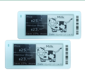 Supermercado nuevo 2,9 pulgadas Ble E Ink Pricer Etiqueta de estante Digital etiqueta de precio Esl electrónico de baja temperatura para ambiente congelado - Product Image 1