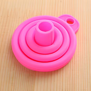 Entonnoir de cuisine portable pliable en silicone de qualité alimentaire sans BPA, écologique, petit, facile à nettoyer, accessoires de suspension, outils essentiels - Product Image 2