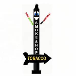 Iklan penari udara tiup Murah Harga kompetitif 20 kaki tinggi toko asap tabung tiup penari dengan panah