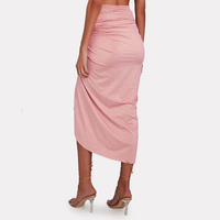 2023 HL fabrication rose sexy une épaule brillant bling maillots de bain maillots de bain body femmes personnalisé 3 pièces maillots de bain ensemble