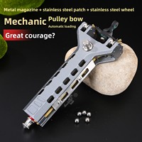Flower Fairy Automatic Loading Slingshot Tembakan Cepat 3D Berkelanjutan, Seluruh Bagian Logam, Pulley Magazine, Portabel, 0.3kg, Praktis untuk Luar Ruangan