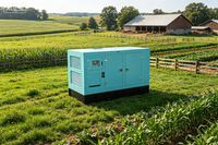Groupe électrogène diesel silencieux haute efficacité 20 kVA, générateur électrique portable 16 kW 50/60 Hz, alimentation de secours domestique et commerciale ATS 100%