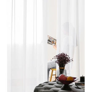 Cortinas de Gasa Estilo Chino, Impresas en Poliéster, Transmisión de Luz, Instalación con Varilla, Personalizables, para Sala de Estar - Product Image 4