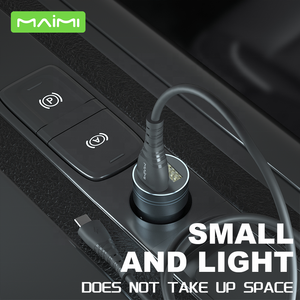 Maimiミニアルミユニバーサル携帯電話カーチャージャーアダプター急速充電携帯電話デュアル<span class=keywords><strong>USB</strong></span>ポートカーチャージャー - Product Image 3