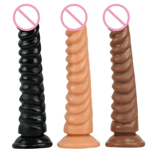 Commercio all'ingrosso 8.85 pollici morbido Multi colore Dildo realistico giocattoli del sesso femminile grande pene vero Dildo per la masturbazione delle donne