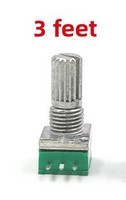 Potentiomètre double réglable de haute précision RV/RK097G à 3/5/6/8 broches, à film de carbone synthétique, avec résistance B1K-100K