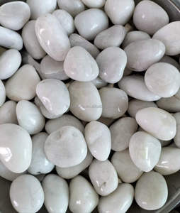 Tự nhiên trắng Matt đánh bóng sông đá <span class=keywords><strong>Cobble</strong></span> đá cho ngoài trời Vườn trang trí nội thất - Product Image 3