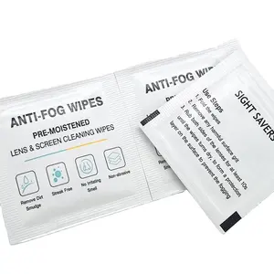 OEM ODM Factory Price Eco-friendly Business Meeting Disposable No Slag Anti Fog Lens Wipes