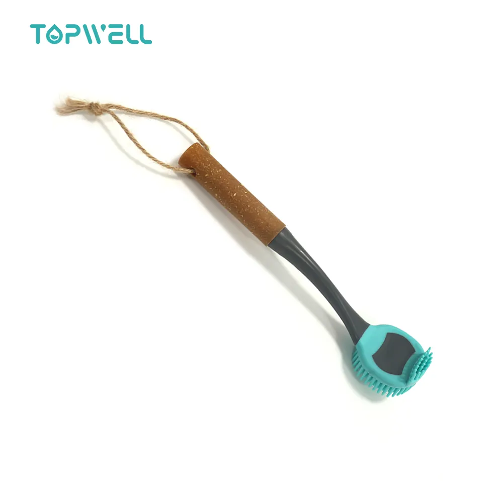Topwill TPR Silicone Bristle Kitchen Cleaning Scrubber Gadgets Bowl Dish Washing Brush Eco Friendly Cleaning Products