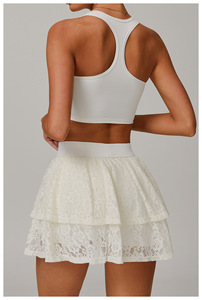 Vente en gros de nouveaux ensembles de <span class=keywords><strong>sport</strong></span> 2 pièces en dentelle <span class=keywords><strong>sexy</strong></span> jupe de tennis de <span class=keywords><strong>sport</strong></span> jupe de golf pour femmes jupe de tennis de yoga - Product Image 4