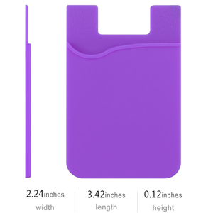 กระเป๋าใส่การ์ดซิลิโคนแบบติดบนโทรศัพท์กระเป๋าสำหรับใส่<span class=keywords><strong>บัตร</strong></span><span class=keywords><strong>เครดิต</strong></span>และกระเป๋าสตางค์ - Product Image 2