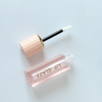 Tube de Rouge à Lèvres Rechargeable de Haute Qualité 2,5 ml Rose avec Logo Estampé à Chaud, Contenant Vide pour Gloss Cosmétique – Vente en Gros