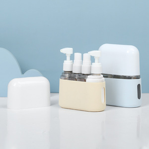 Ensemble de flacons pompe format voyage avec têtes pulvérisatrices et applicateurs pour emballage cosmétique - Product Image 2
