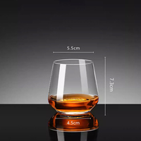 Verre à whisky classique en cristal, verre à vin, verre à boire domestique, verre à bière KTV, verre à ventre large pour la maison et les fêtes