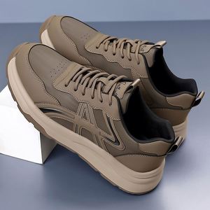 Chaussures de marche légères en PU pour hommes, nouvelle collection 2026, respirantes, semelle souple, baskets sportives décontractées, antidérapantes - Product Image 1