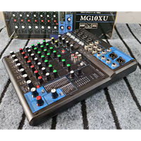Console de mixage audio compacte professionnelle 10 canaux avec effets sonores multiples pour l'enregistrement sur scène en direct