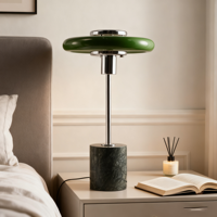 Lampe de bureau LED flexible écologique professionnelle avec abat-jour en dôme, construction métallique, CRI 90 élevé, culot E14, alimentation CA - Simple