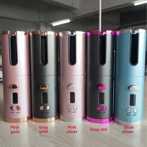Fer à boucler automatique sans fil rechargeable en céramique tourmaline avec 10 réglages de température – Cadeau transfrontalier pour les personnes pressées - Product Image 6