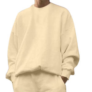 100% coton biologique hommes français éponge poids moyen pull survêtement ensemble Logo personnalisé pour l'hiver Gym Sportswear haute qualité Air - Product Image 2