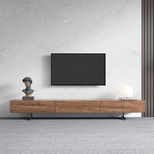 北欧モダン テレビボード＆コーヒーテーブルセット 無垢材 リビング収納 フロアキャビネット - Product Image 2