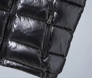 Rompi bulu angsa kasual untuk pria, rompi musim dingin bersinar dengan bulu angsa dan bebek, rompi pria ringan - Product Image 3