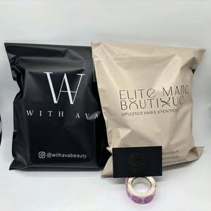 Biodegradable Eco Friendly Custom LOGO Poly Matte Black <b>Mailer</b> Envelope Courier Package Bag for <b>Shipping</b> Clothing Mailing Bags - Product Image 1