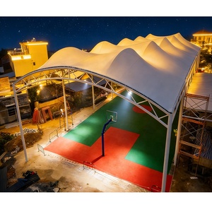 Fabrication de structures tensiles pour terrains de basketball, couvertures de stades, tentes pour terrains de tennis extérieurs et tentes pour terrains de padel sur mesure. - Product Image 2