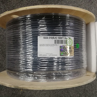Cable Coaxial Belden RG6 18AWG de Cobre Desnudo Recubierto de Acero de Alta Calidad y Alto Rendimiento, Impedancia de 75 Ohmios, Revestimiento de PVC, Modelo 3092A