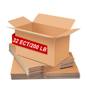 Custom Logo 32 ECT Corrugated Cardboard Cajas De Carton Container Ondulado Moving Paper Shipping Carton Box Packaging Boxes