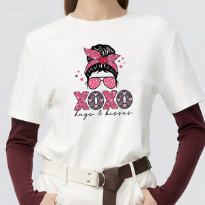 Популярный розовый ободок для девочек с термотрансферным принтом, водостойкий, моющийся, высокоэластичный, с термотрансфером <span class=keywords><strong>XOXO</strong></span> офсетного типа - Product Image 3