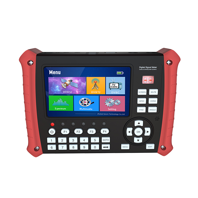 Gecen H.265 DVB-S2 DVB-T2 DVB-C Finder 5 Inch With Spectrum Model SF-8000C