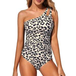 Maillot de bain une pièce personnalisé pour femme, transparent <span class=keywords><strong>noir</strong></span> uni, pour la plage et les vacances, avec patchwork et décolleté plongeant à la taille - Product Image 3