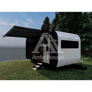 Cabane en bois Apple Tiny House ignifuge et imperméable, maison en conteneur pour le <span class=keywords><strong>camping</strong></span> et la résidence, 20 pieds avec 2 chambres, conteneur portable - Product Image 3