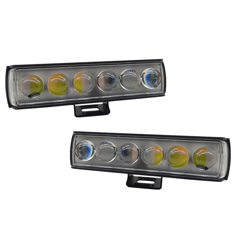 8 Mode Motorcycle Spotlights With RGB Led Headlight Mini Driving Lights Work Light Fog Lamp DRL Bulb for Car Truck SUV ATY