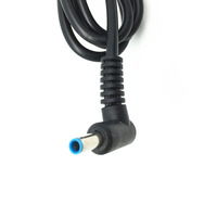 Kabel Adaptor Laptop HP Laris Manis, Kabel DC 4.5*3.0mm Pin Biru, Kabel Daya Model Siku