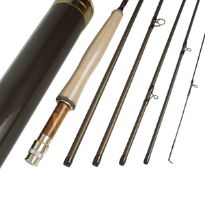 Canne à pêche à la mouche de <span class=keywords><strong>voyage</strong></span> haut de gamme 6 sections 8'6'' 9'0'' Action rapide Carbone Toray 40T Portable (B02) - Product Image 3