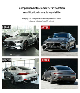 PHARRI pour Mercedes-Benz <span class=keywords><strong>AMG</strong></span> <span class=keywords><strong>GT</strong></span> 4 portes 2025-2026 – Kit carrosserie <span class=keywords><strong>AMG</strong></span> <span class=keywords><strong>GT</strong></span> <span class=keywords><strong>63S</strong></span> de haute qualité : pare-chocs avant/arrière, diffuseur, embouts d'échappement - Product Image 5