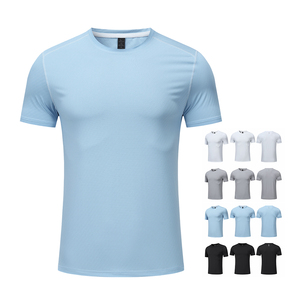 T-shirt de course à séchage rapide pour homme, haut de sport fitness, t-shirt d'entraînement de gym respirant, vêtements de sport décontractés pour le jogging - Product Image 4
