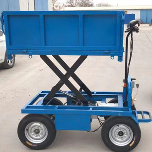 Chariot élévateur hydraulique électrique à 4 roues, alimentation et transport automatiques de matériaux, remorque agricole - Product Image 1