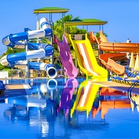 Toboggan aquatique de qualité commerciale en fibre de verre certifié CE EN1176 pour utilisation en parc aquatique intérieur