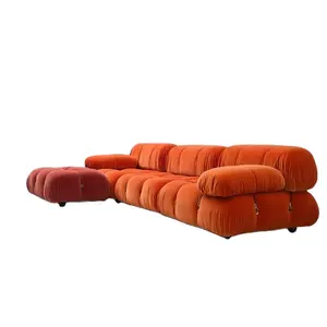Moderne Schnitt kombination Quadrat Modular Eck boden Couch Lounge Mode Unterschied liche Form Sofa anpassen