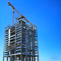 Bâtiment de bureaux multi-étages en structure métallique préfabriquée économique