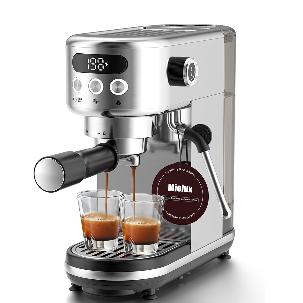 20 Bar Espresso Machine – Stainless Steel Professional Coffee Maker for Espresso, Latte & Cappuccino